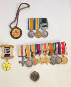 Miniature medals, Group of 8 Mc Geo V, BWM,victory,1939-1945 star, Africa star with 8th Army