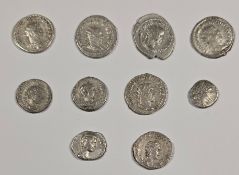 Roman silver Denarius etc x 10. Fine-Very Fine. £50-£70