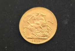Sovereign, George V issue 1912. VF.£450-£500
