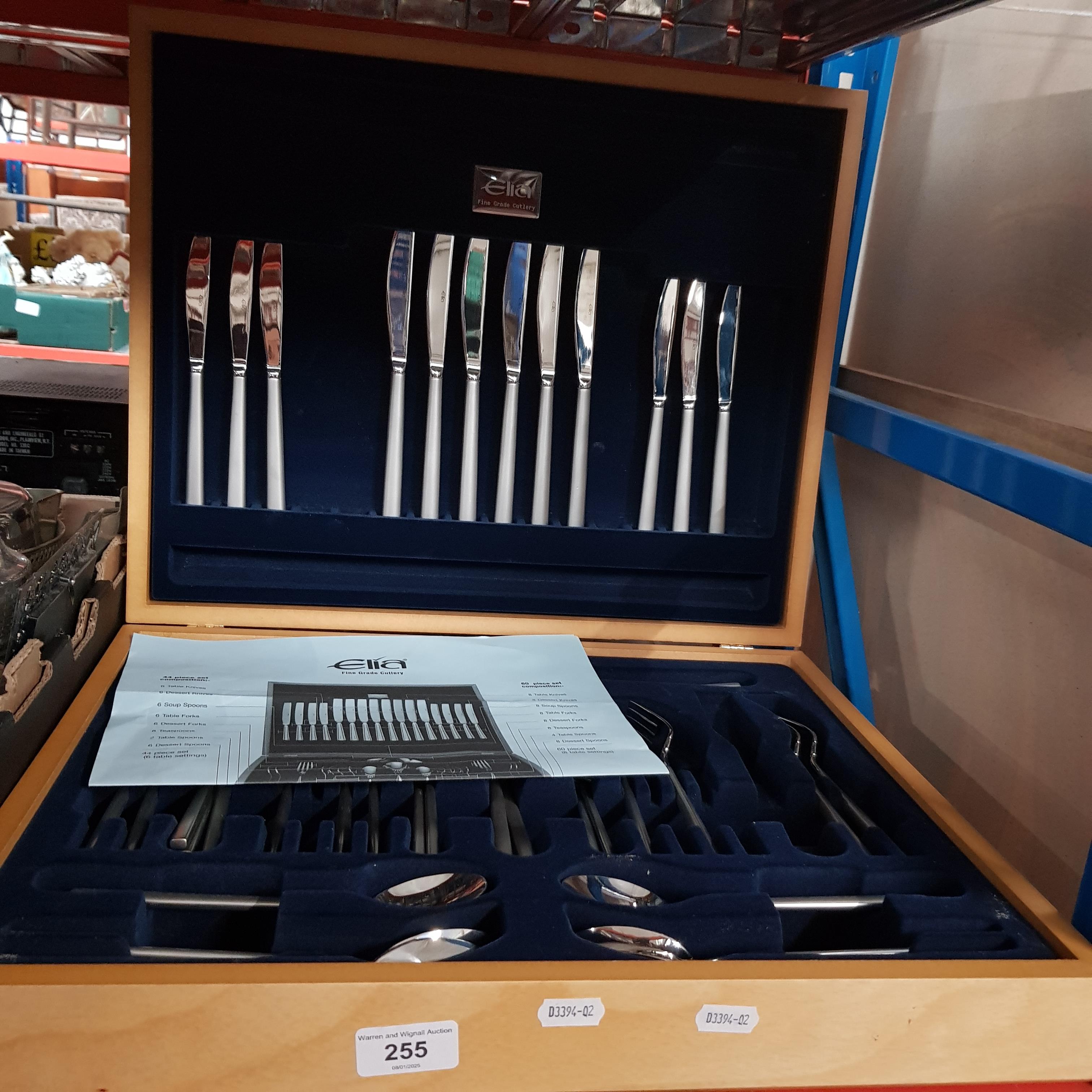 A Elia canteen of cutlery containing 44 piece set.