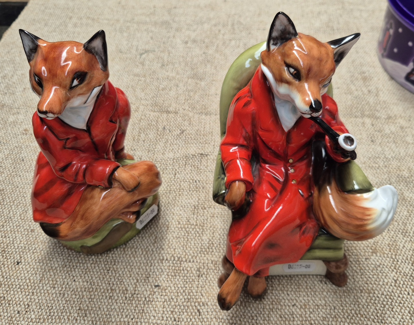 Huntsman Fox Two Royal Stratford limited edition Huntsman fox figurines. In house ...