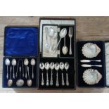 A mixed lot of hallmarked silver, weight 394.4g.