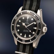 A VERY RARE GENTLEMAN'S SIZE STAINLESS STEEL ROYAL CANADIAN NAVY (RCN) MILITARY ROLEX TUDOR OYSTER