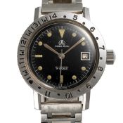 A GENTLEMAN'S SIZE STAINLESS STEEL OLLECH & WAJS DIVER WRIST WATCH CIRCA 1960s, REF. 7093