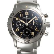 A GENTLEMAN'S SIZE STAINLESS STEEL BREGUET TYPE XX AERONAVALE AUTOMATIC CHRONOGRAPH BRACELET WATCH
