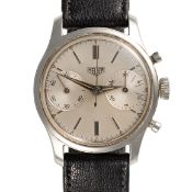 A GENTLEMAN'S SIZE STAINLESS STEEL HEUER 