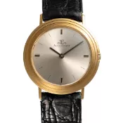 A GENTLEMAN'S SIZE 18K SOLID GOLD JAEGER LECOULTRE 