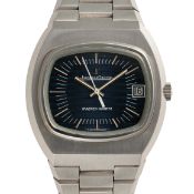 A RARE GENTLEMAN'S SIZE STAINLESS STEEL JAEGER LECOULTRE MASTER QUARTZ BRACELET WATCH CIRCA 1970s,
