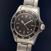 A RARE GENTLEMAN'S STAINLESS STEEL ROLEX TUDOR OYSTER PRINCE SUBMARINER BRACELET WATCH CIRCA 1963,
