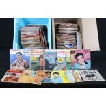Vinyl - Over 250 mainly Elvis Presley 7" singles & EPs spanning his career including foreign