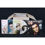 Vinyl - Over 75 Elvis Presley LP’s and a box set spanning his career including foreign pressings. VG