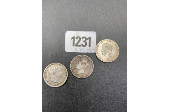 George III and IV Shillings - Image 1 of 2