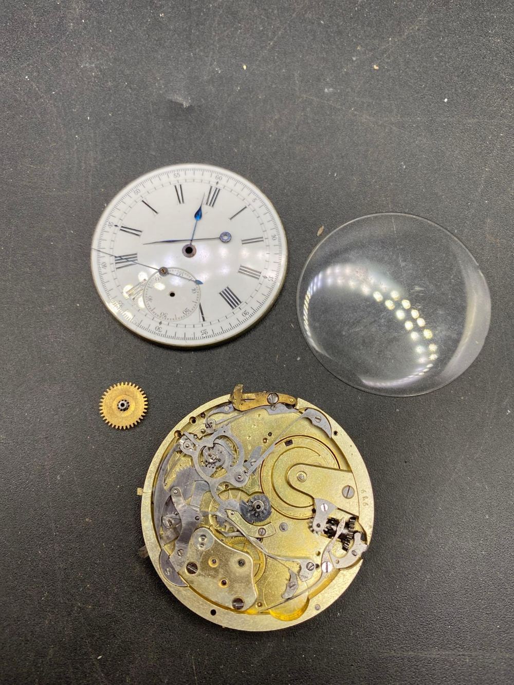 A quarter repeater pocket watch movement