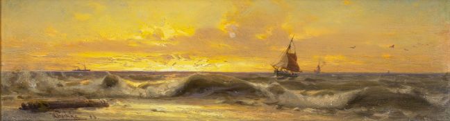 Hermann Eschke (Berlin 1823 - Berlin 1900). Abendstimmung.