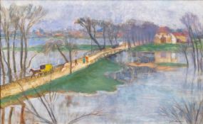 Otto Modersohn (Soest 1865 - Fischerhude 1943). Überschwemmung.