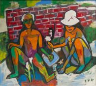 Friedrich Karl Gotsch (Pries/Kiel 1900 - Schleswig 1984). Die Neusiedler.