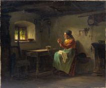 Hermann Bethke (Braunschweig 1825 - München 1895). Die Näherin.