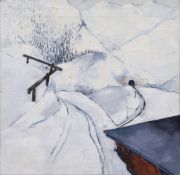 Hella Jacobs (Hamburg 1905 - Hamburg 1974). Expressive Winterlandschaft.