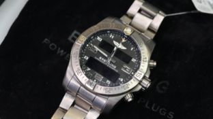 Breitling Exospace B55 Digital Analogue/Digital Quartz with Box and Papers 2019