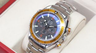 Omega Seamaster Planet Ocean Chronograph Automatic with Box and Papers 2009