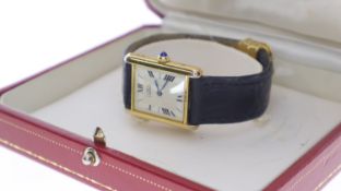 *To Be Sold Without Reserve* Cartier Must De Cartier Tank Reference 1615 with Box