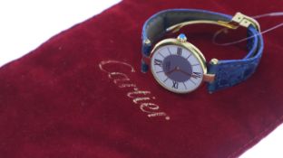 *To Be Sold Without Reserve* Cartier Must De Cartier Vendome Quartz