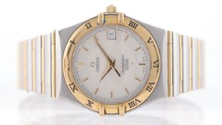 Omega Constellation Perpetual Calendar Steel and Gold Circa 2000's