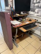 PURPLE FINISHED RECEPTION COUNTER