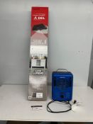 INNOVA LED MOTION-ACTIVATED SHOP LIGHT (NEW) + MASTERCRAFT ELECTRIC UTILITY HEATER