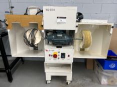 RG-D16 DUAL-SPINDLE INDUSTRIAL POLISHING & BUFFING MACHINE — EYEWEAR / SMALL-PARTS FINISHING