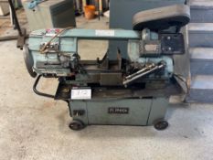 KING INDUSTRIAL HORIZONTAL-CUTTING BANDSAW ON WHEELED BASE
