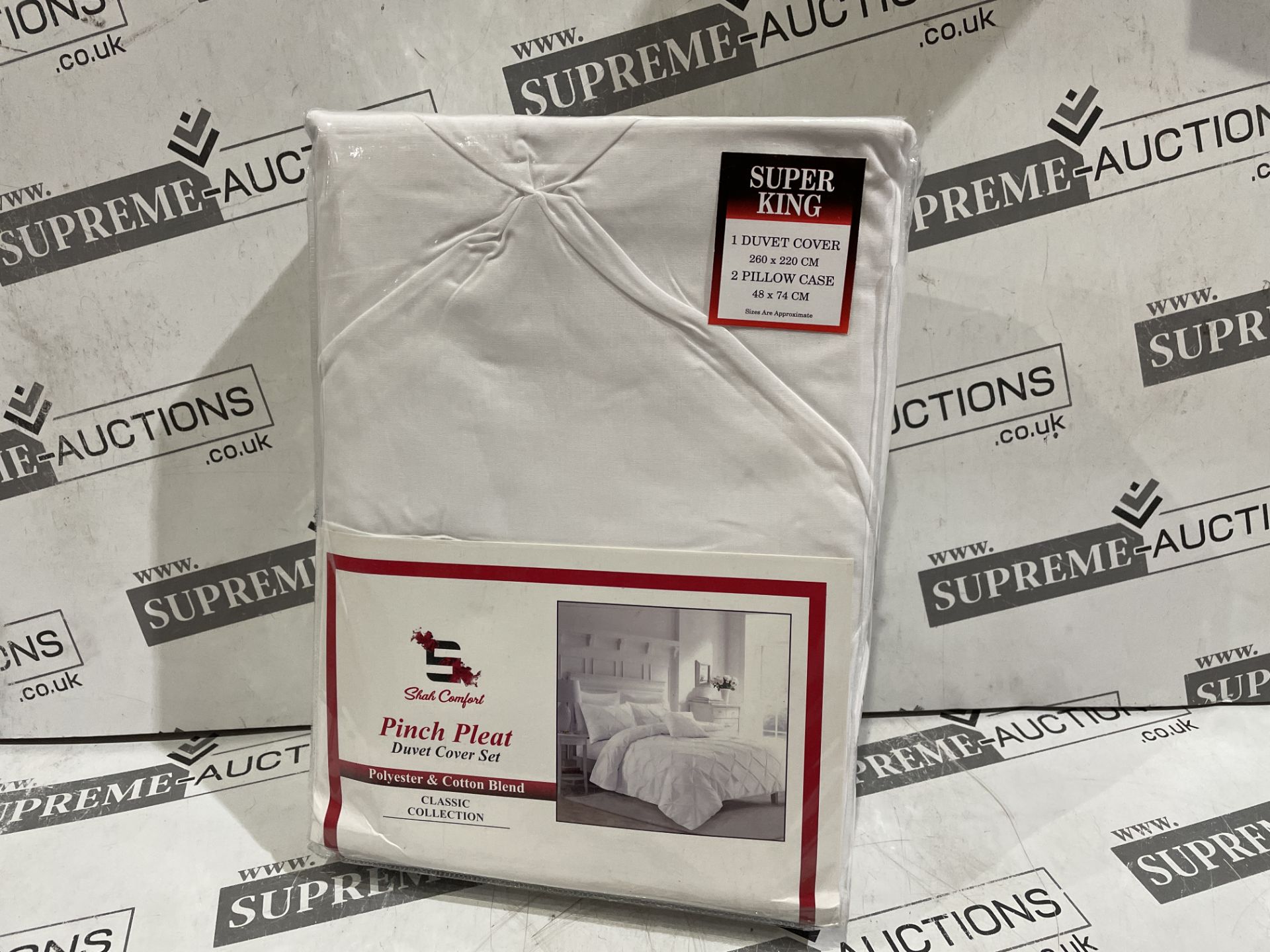 10 X BRAND NEW SHAH COMFORTS SUPERKING DUVET COVER SETS R11-4