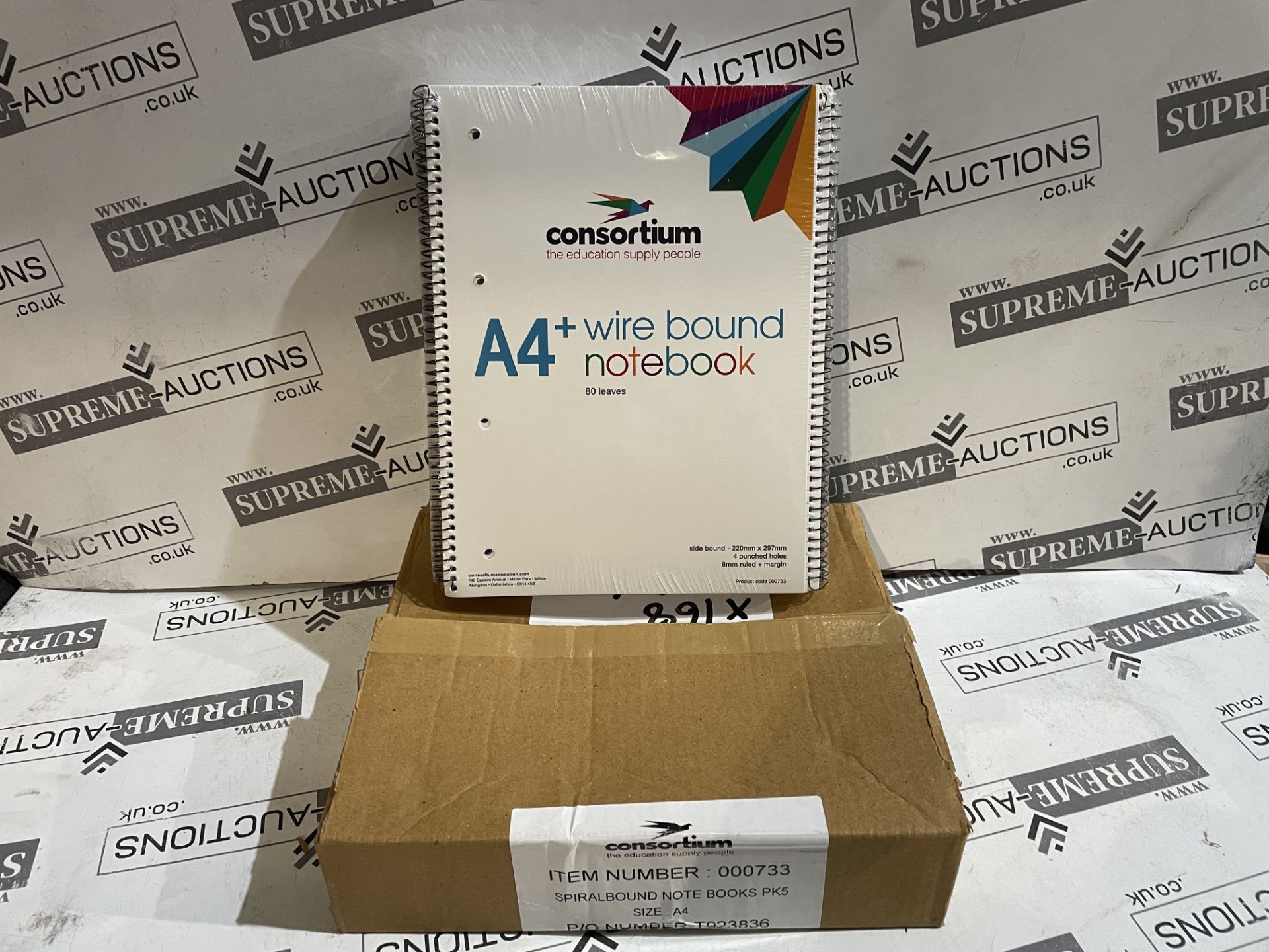 240 X BRAND NEW A4 SPIRALBOUND NOTEBOOKS R2-6