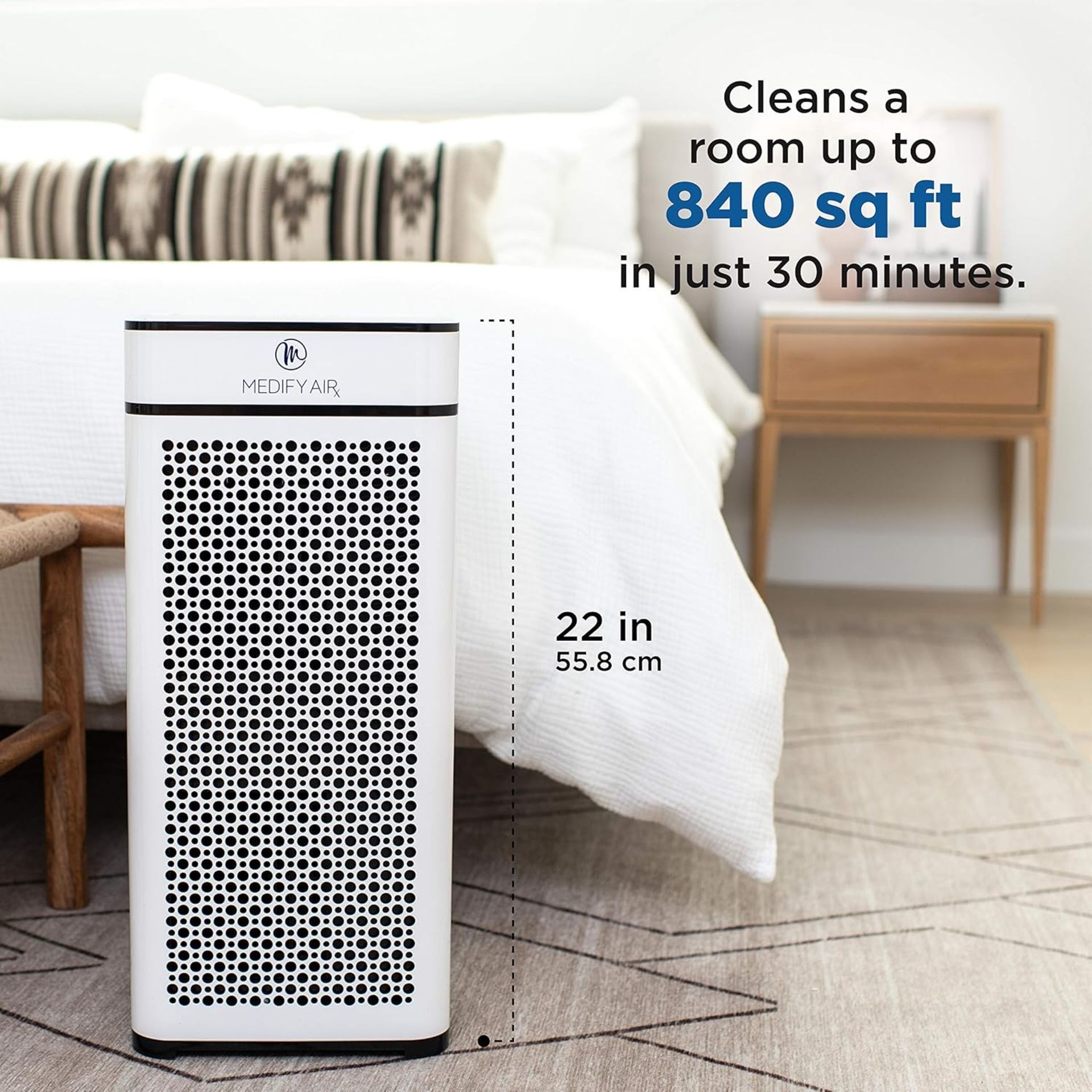 NEW & BOXED MEDIFY MA-40 Air Purifier with H13 True HEPA Filter - WHITE. RRP £199 EACH. MAXIMUM - Image 2 of 5