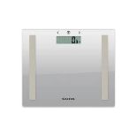 7 x Salter Compact Glass Body Analyser Bathroom Scales - Silver . - P3