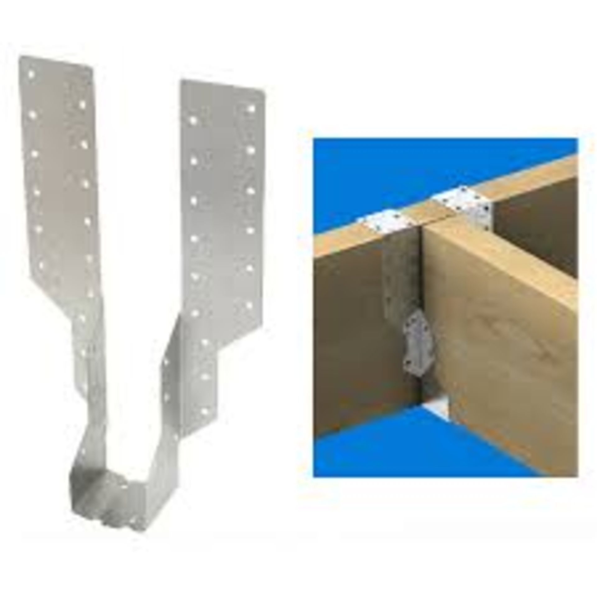 100 X BRAND NEW GALVANISED STEEL JOIST HANGERS IN VARIOUS SIZES AND DESIGNS RRP £7-42 EACH