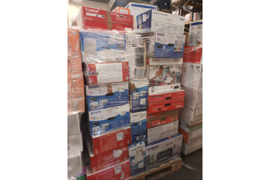 Large Pallet of Unchecked & Untested Printers From Brands Such As: HP, Canon, Epson, Brother, - Image 9 of 12