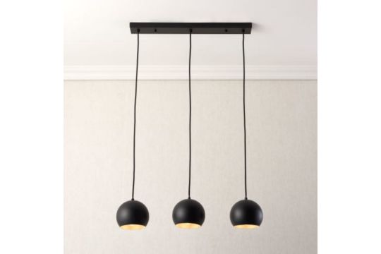 5x NEW & BOXED SAXBY Pella 3 Light Matt Black Pendant Light. RRP £55 EACH. (R1-12/14-4). The Pella - Image 3 of 3