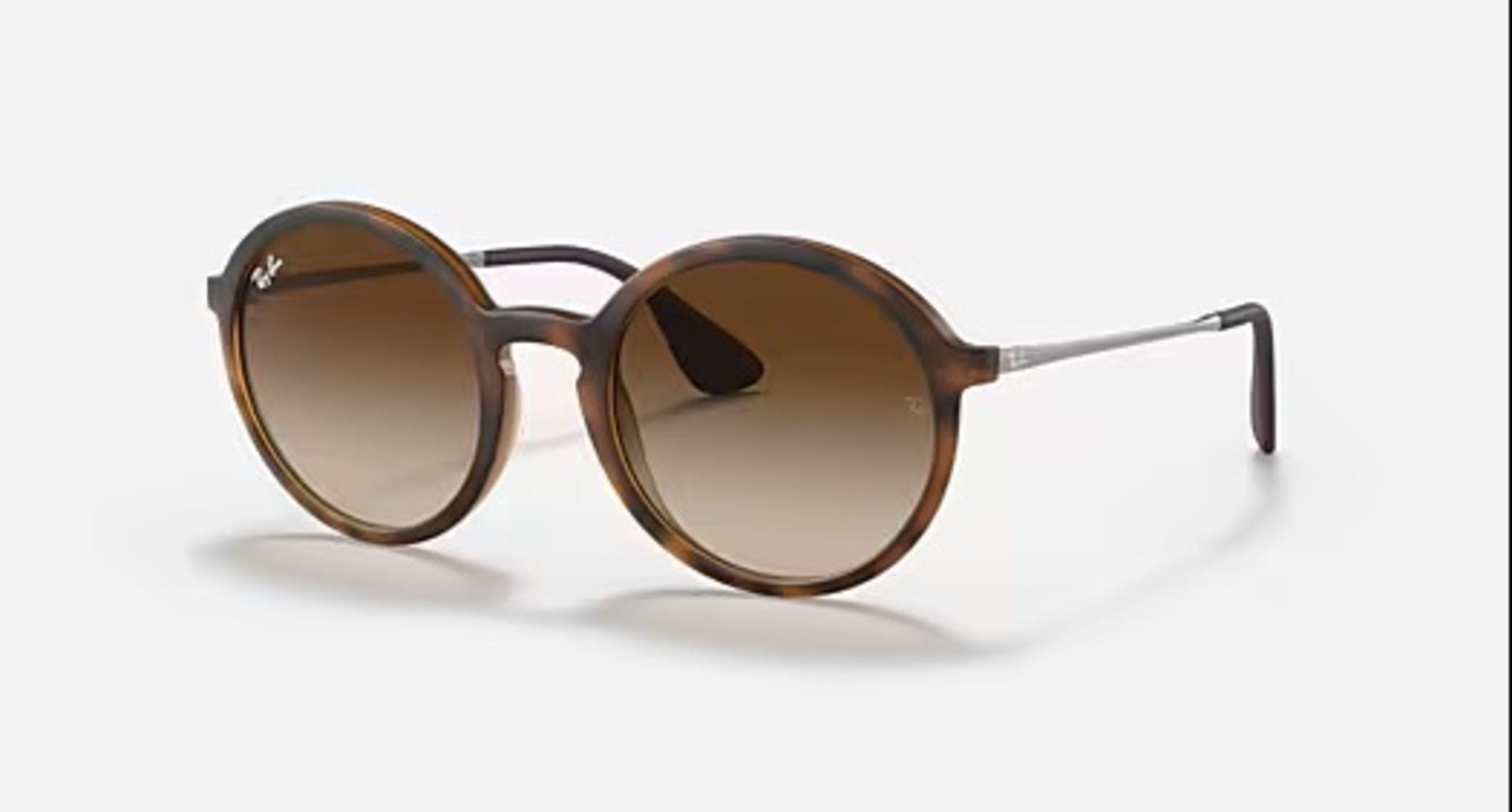 NEW & PACKAGED RAY-BAN Round Gradient Sunglasses - TORTOISE WITH BROWN GRADIENT LENSES. RRP £139.