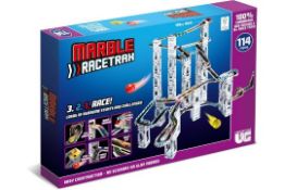 12 x Marble Race Trax Construction Building Blocks Toy. ECO-FRIENDLY CONSTRUCTION: Marble RaceTrax