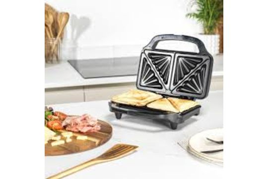 Salter Sandwich Toaster – Non-Stick, Deep Fill Toastie Maker, Cook 2 Toasted Sandwiches Together,. -