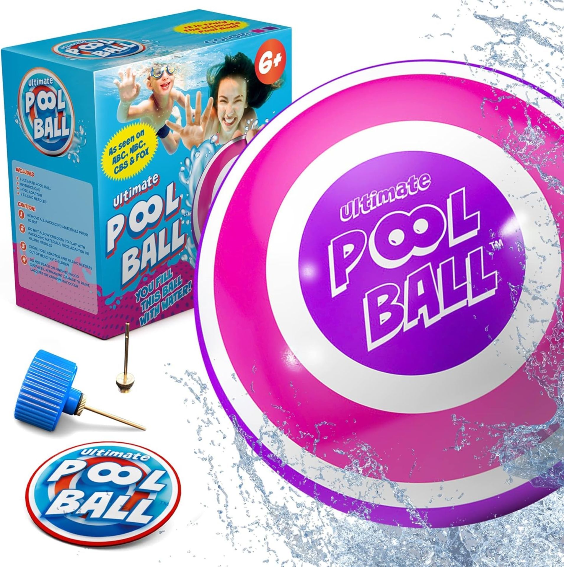 TRADE LOT 100 X Brand New The Ultimate Pool Ball - You Fill This Ball with Water to Play