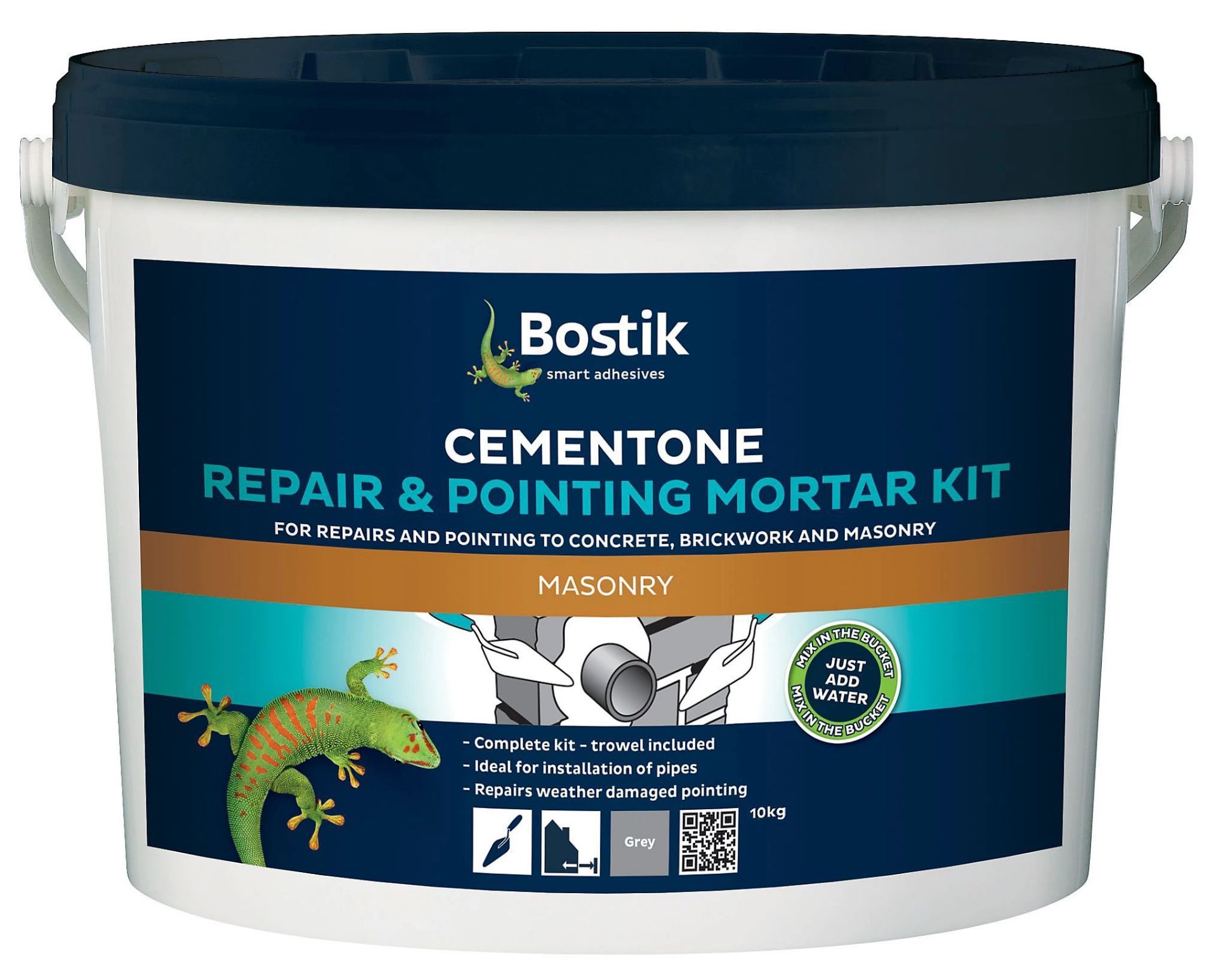 TRADE PALLET TO CONTAIN 45x BRAND NEW BOSTIK Cementone Grey Repair & pointing kit 10KG. RRP £12