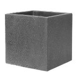 Verve Nore Dark Grey Square Planter - ER54