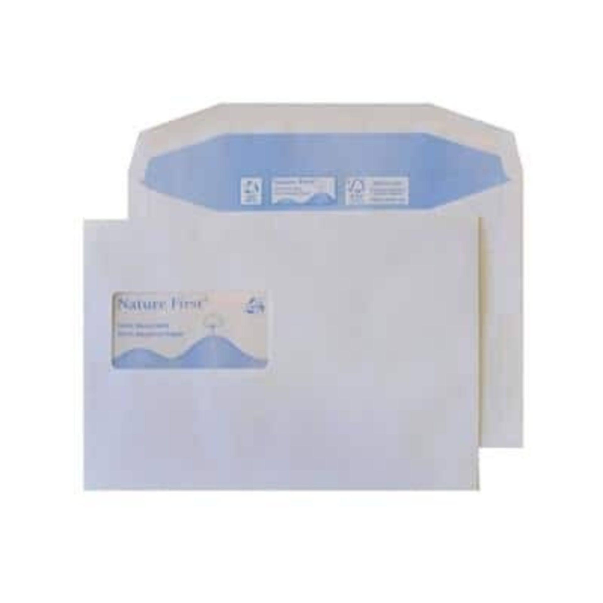 NEW - Blake Environmental Mailing Bag Window C5 229 (W) x 162 (H) mm White 90 gsm Pack of 500 -