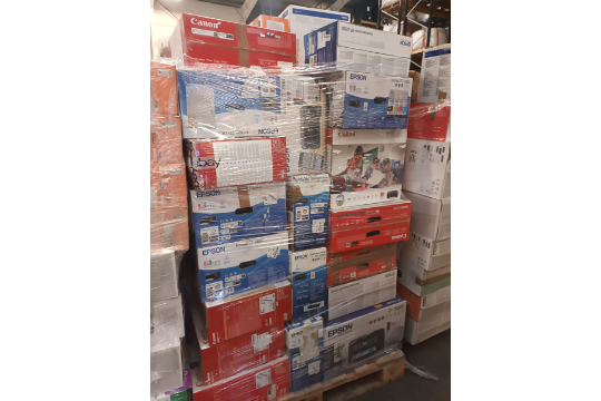 Large Pallet of Unchecked & Untested Printers From Brands Such As: HP, Canon, Epson, Brother, - Image 8 of 15