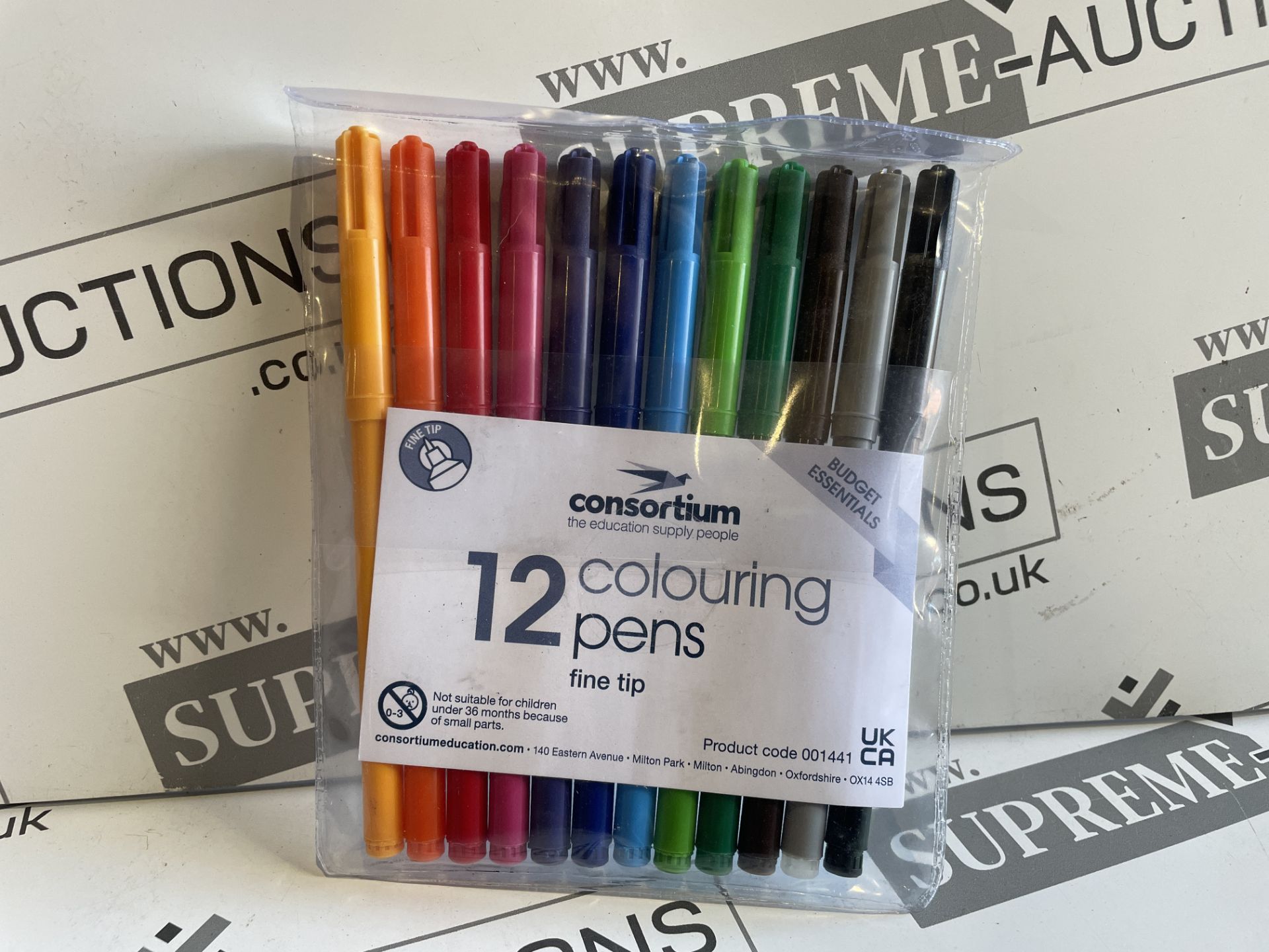 240 X BRAND NEW PACKS OF 12 ASSORTED FINE TIP COLOURING PENCILS R17.1