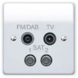 50 X BRAND NEW MK ELECTRIC WHITE MOULDED SOCKETS AND ACCESSORIES RRP £37 EACH R9-11