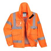 12 X BRAND NEW PORTWEST HI VIS EXTREME BOMBER JACKETS ORANGE SIZE XXXL R5-1