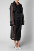Brand New Del Core Oversized Trench Coat – Black | Size 38 S2L61 | RRP £2,020 A minimalist